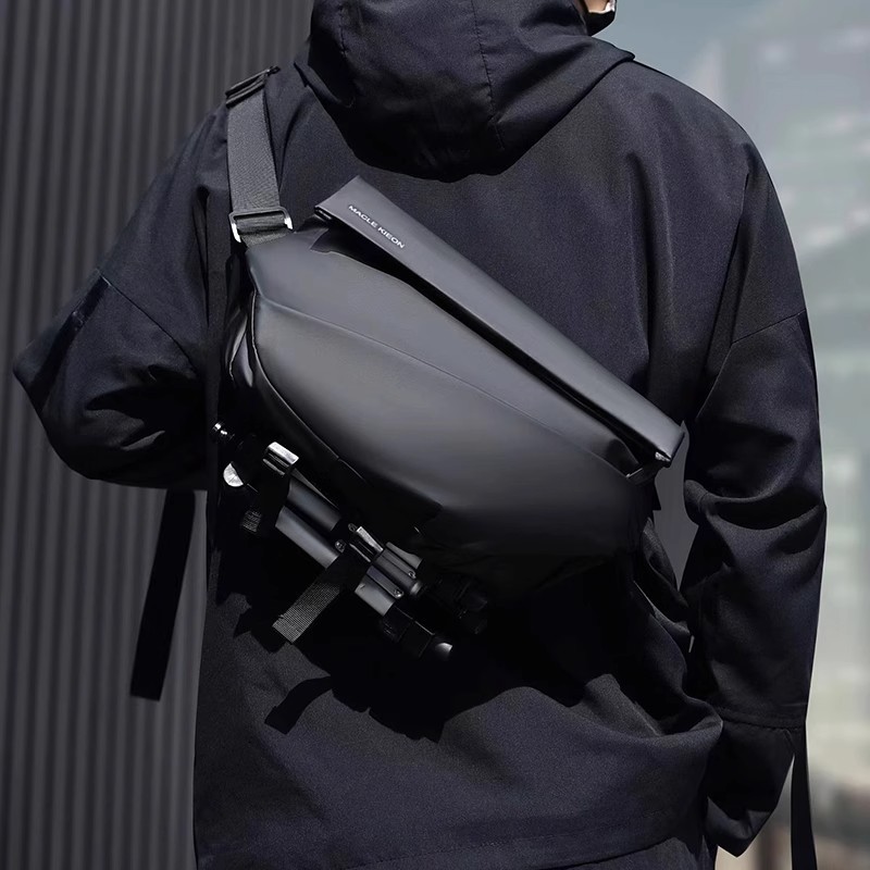Waterproof Cycling Commute - Borsa da petto da uomo alla